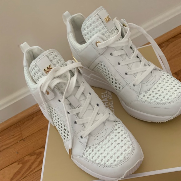 georgie woven leather trainer